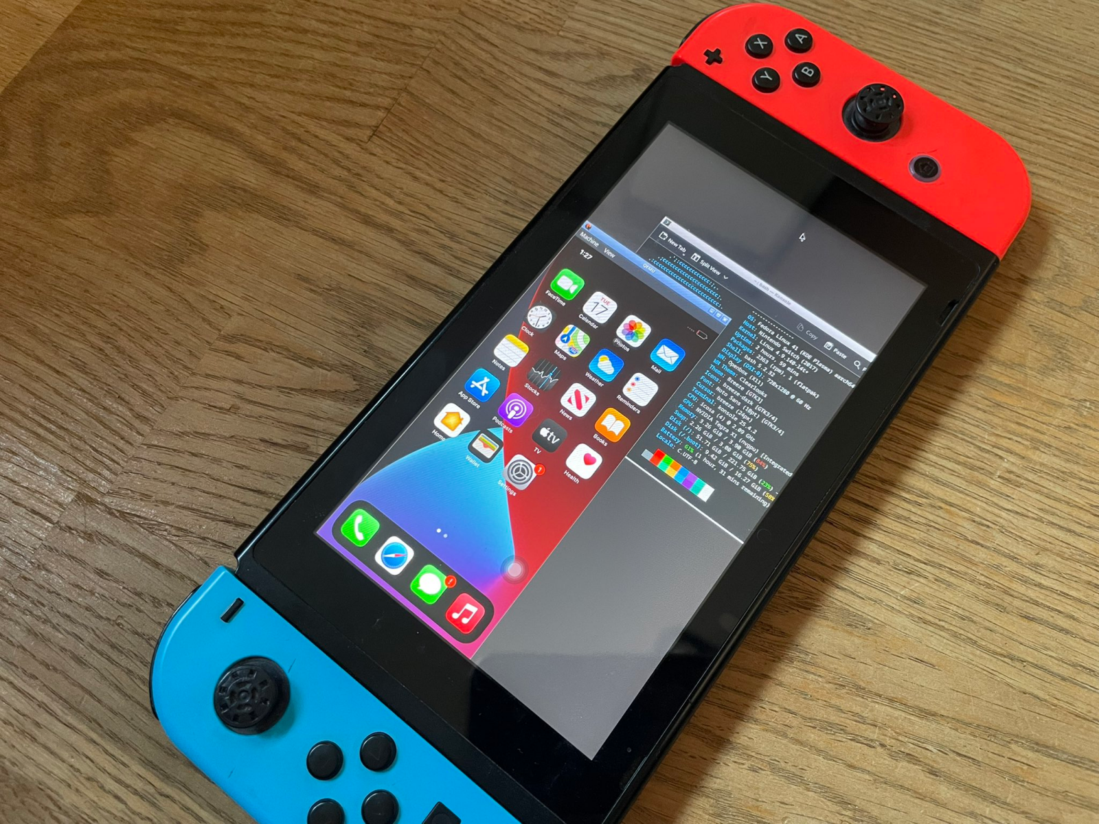 有开发者尝试在Switch 1上运行iOS系统 启动过程耗费20分钟然后各种崩溃