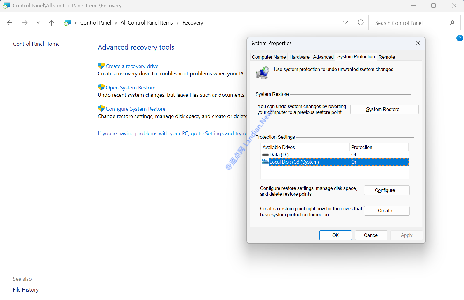 微软更新Windows 11系统还原功能 将还原点保留时间从90天缩短到60天