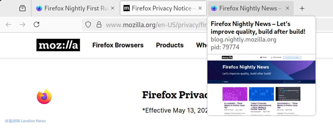 Firefox Nightly's Latest Feature Lets You Preview Tabs with Ease!