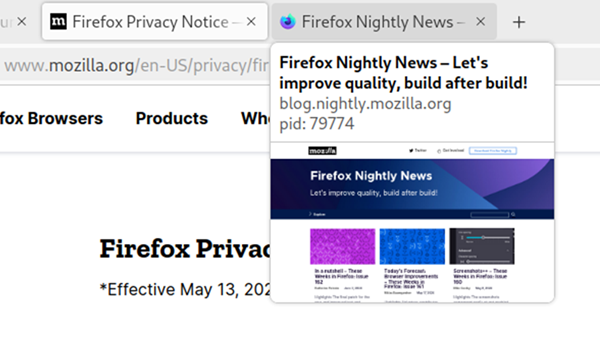 Firefox Nightly's Latest Feature Lets You Preview Tabs with Ease!