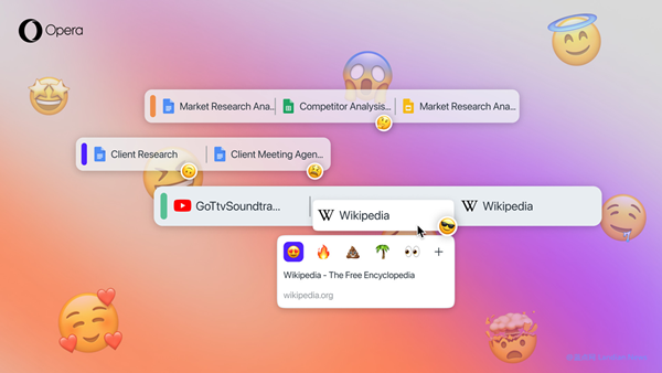 Opera Browser Gets Playful with New Tab Emoji Feature