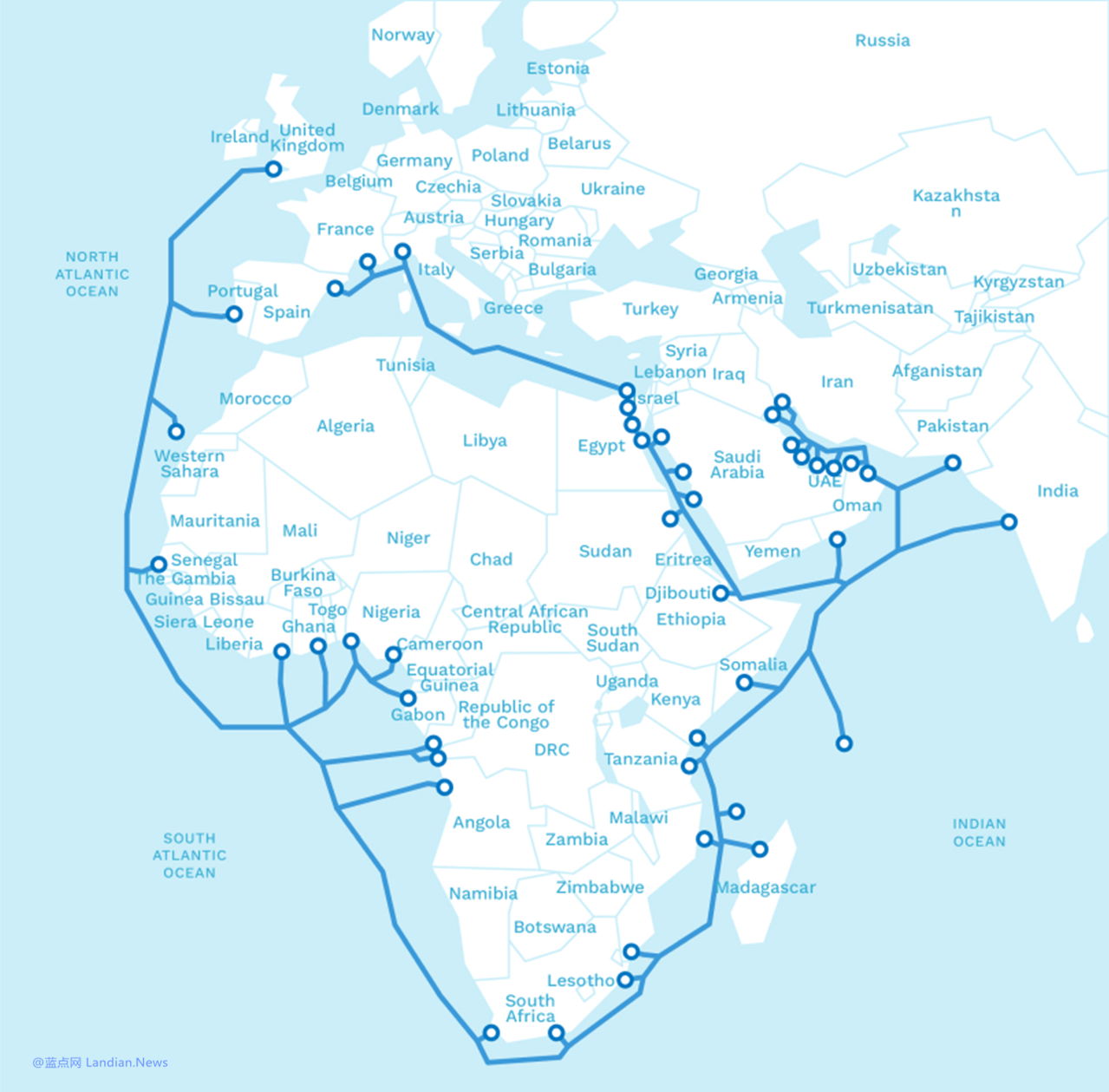 UK Joins the 2Africa Submarine Cable Network, Enhancing Connectivity with Africa and Asia