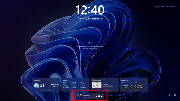 Microsoft Continues to Update Windows 11 Lock Screen, Now Featuring Prominently Displayed Music Controls for Easy Access