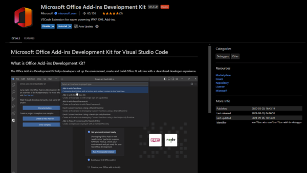 Microsoft Launches Office Add-in Development Toolkit (VS Code Edition) to Simplify Add-in Development for Developers