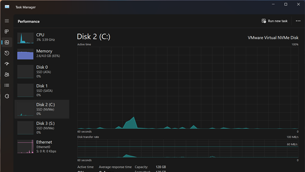 Windows 11 Task Manager to Display SSD Types Such as NVMe or SATA