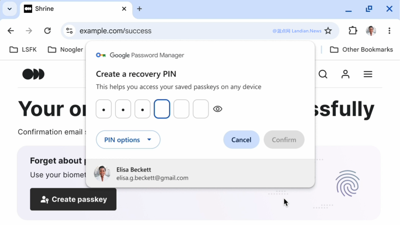 Google password manager