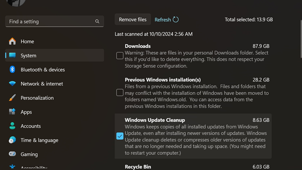 Windows 11 24H2 Update Causes 8.63GB of Cache that Can't Be Cleared