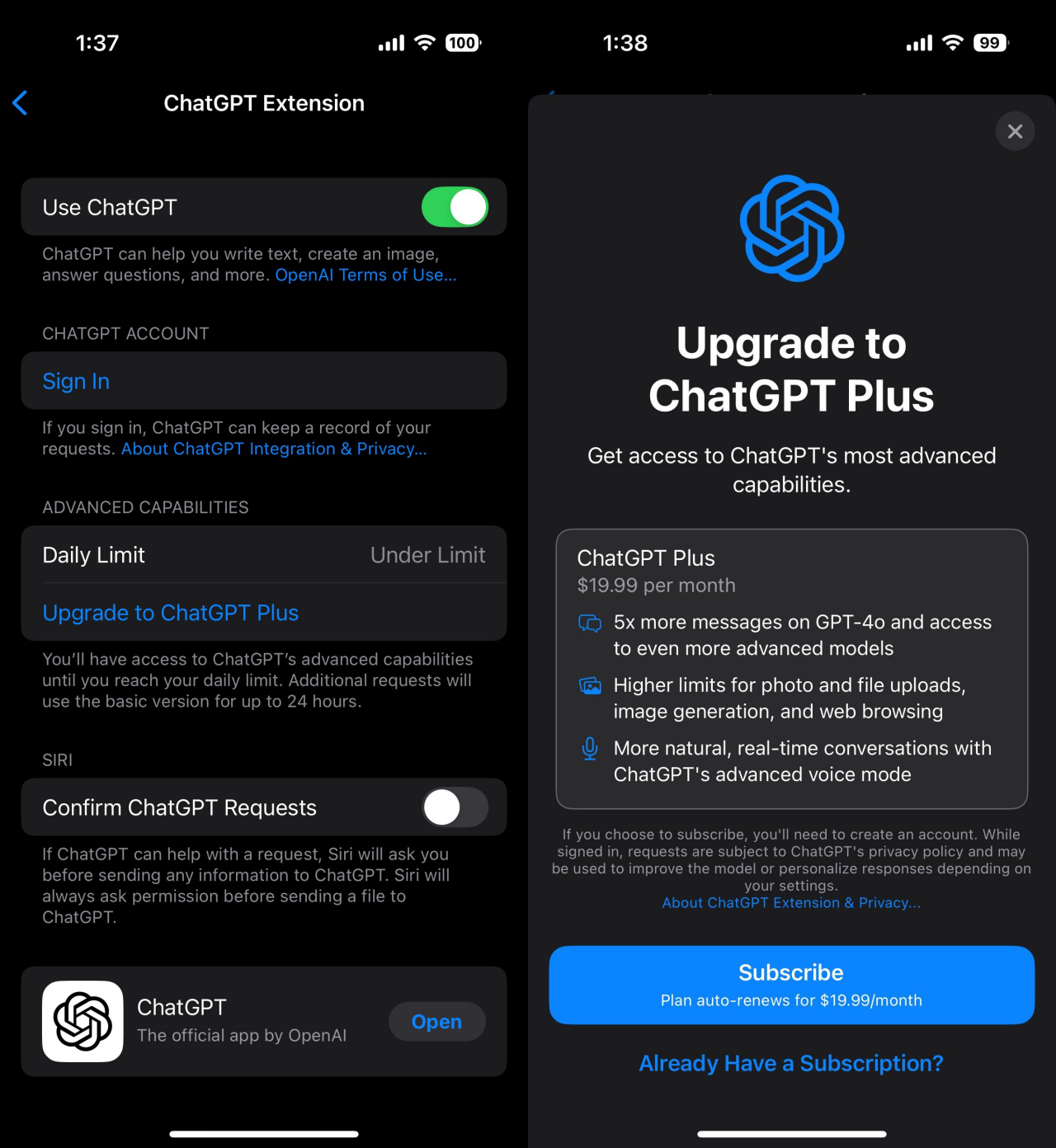 ChatGPT Extension