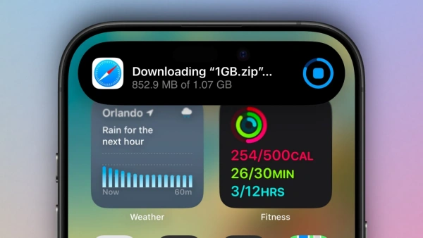 Dynamic Island's New Use: Apple Adds Safari Download Progress to Dynamic Island in iOS 18.2 Beta