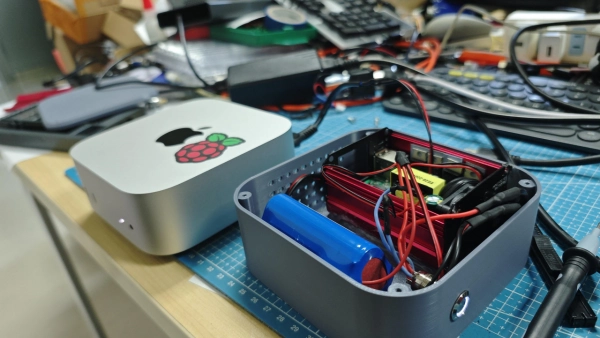 Innovative Genius! Netizens Design a Power Supply System for the M4 Mac Mini: 3 x 18650 Batteries Last 45 Minutes