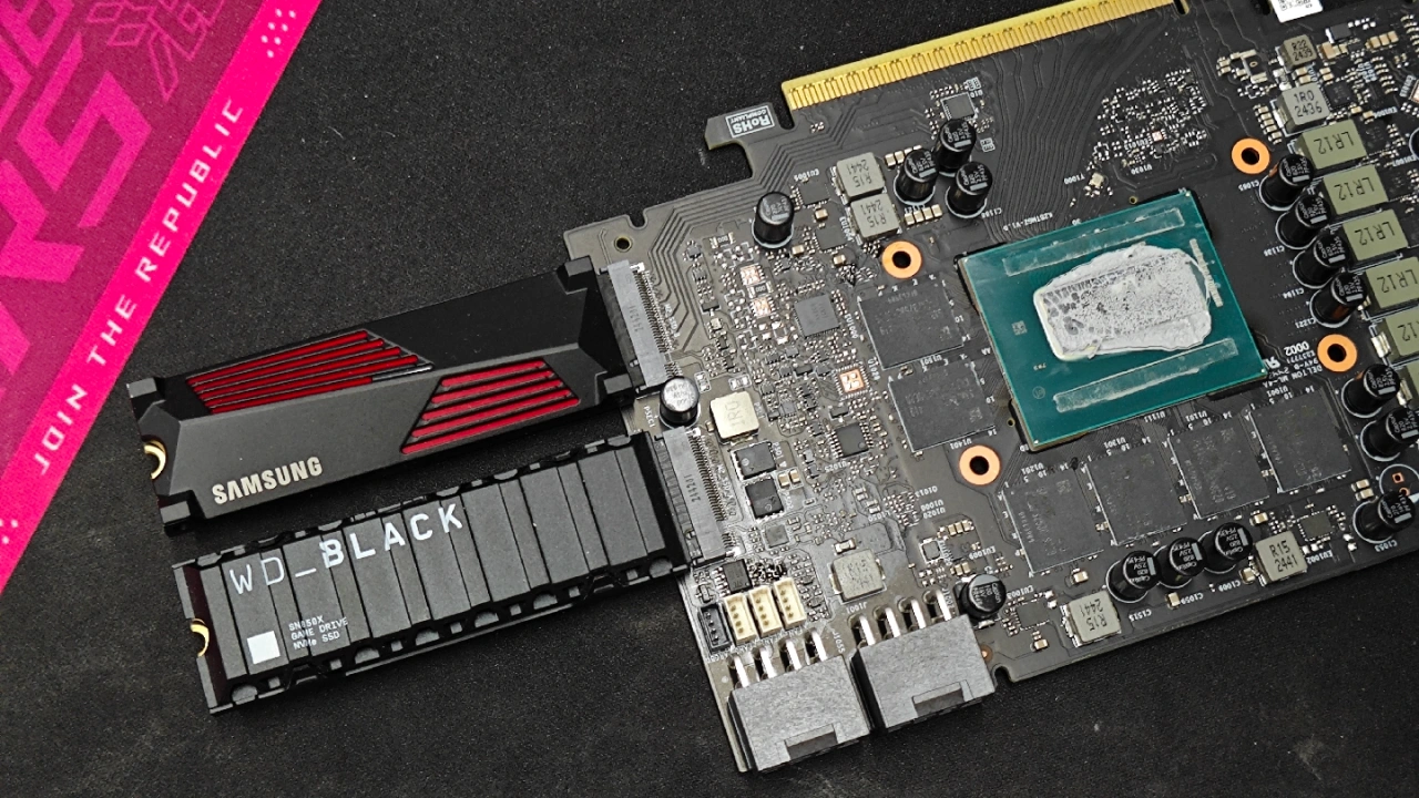 Maxsun's Intel B580+ with Dual M.2 Slots Exposes SSDs Outside the PCB