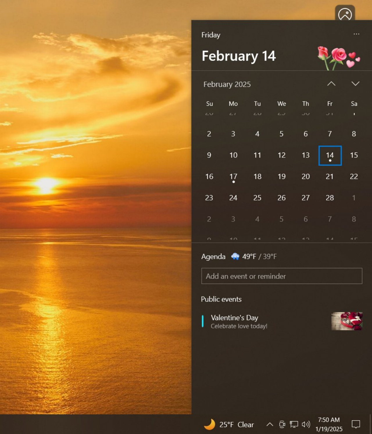 Calendar Features